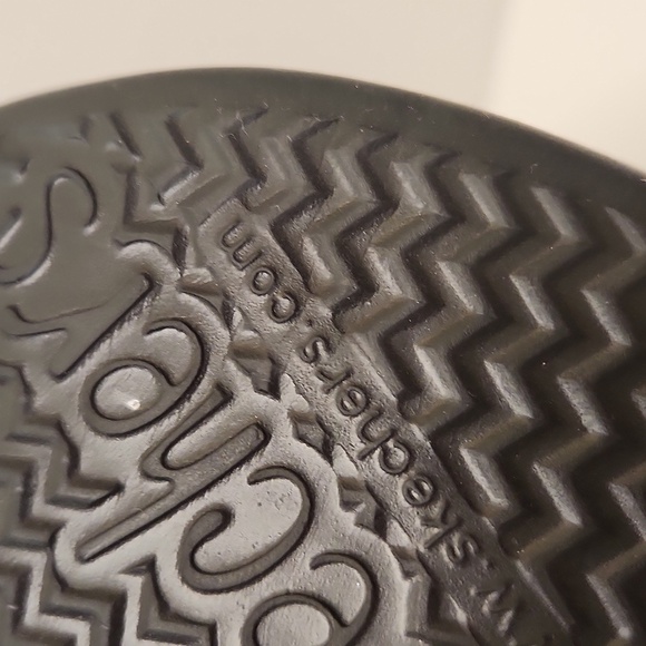 Sketchers Cali Women's Rumblers Gold and Rhinestones Wedge Slip On Sandal Size 9 - Picture 8 of 10